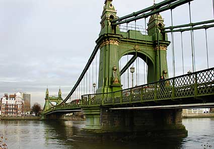 Hammersmith Bridge, River Thames, London