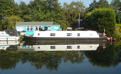 Moored barges, The Lea Navigation, Middlesex