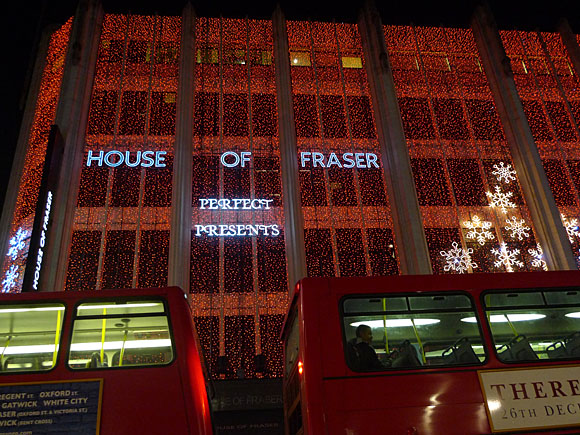 Hyde Park Winter Wonderland and Oxford Street Christmas lights, London, 22nd December 2009