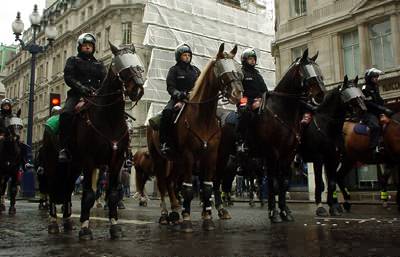 Police horses, Regent St