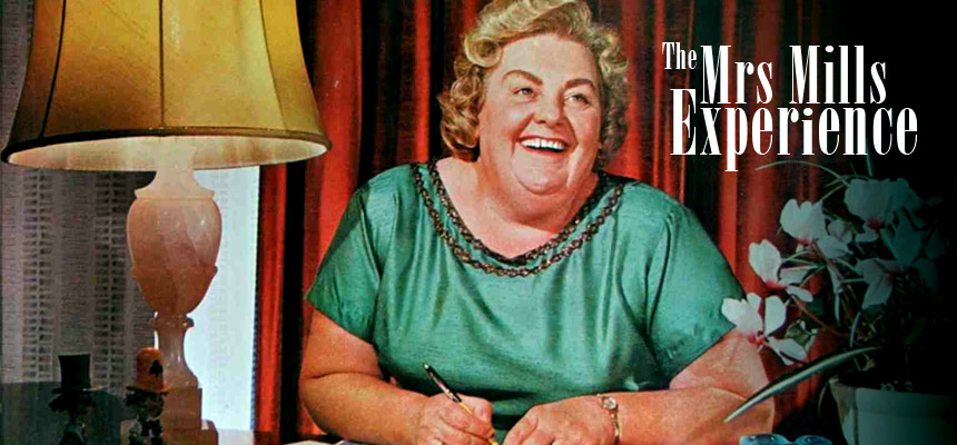 The Mrs Mills Experience, a London based tribute band to the singalong piano thumping genius of Mrs Gladys Mills, pianist extraordinaire