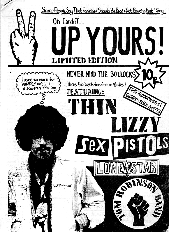 Oh Cardiff Up Yours, a 1977-78 new wave/punk/rock fanzine from Cardiff Wales