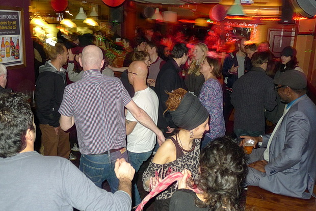 Friday 19th February 2016, Brixton party night at the Offline Club at the Prince Albert, 418 Coldharbour Lane, Brixton, London SW9, with DJs playing ska, electro, indie, punk, rock'n'roll, big band, rockabilly and skiffle