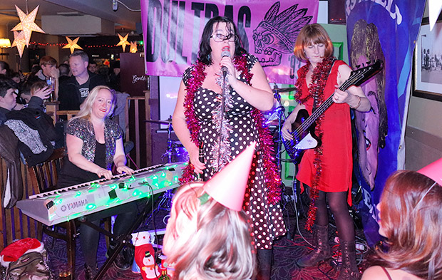 Friday 20th December 2013: BRIXTON XMAS PARTY MUSIC HALL SINGALONG with the Mrs Mills Experience and Jug Addicts, at the Brixton Offline Club, Prince Albert, 418 Coldharbour Lane, Brixton, London SW9