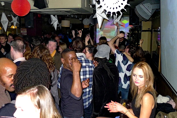 Thursday 31st December 2015, NYE party night at Offline Club at the Prince Albert, 418 Coldharbour Lane, Brixton, London SW9, with DJs playing ska, electro, indie, punk, rock'n'roll, big band, rockabilly and skiffle