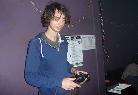 DJ Rutabowa in the backroom, OFFLINE Christmas party at the Dogstar, Brixton, Thursday 16th December 2004, urban75 club night, London