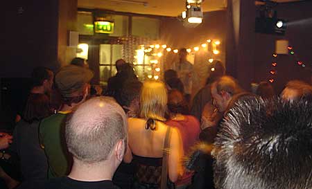 Back room crowd, OFFLINE Christmas party at the Dogstar, Brixton, Thursday 16th December 2004, urban75 club night, London.
