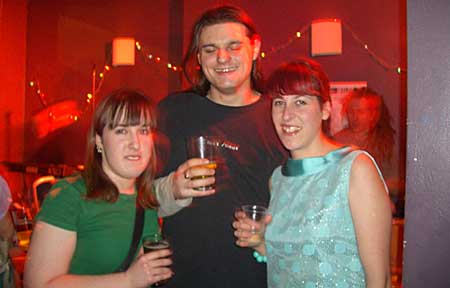 Drinking folks at OFFLINE club at the Dogstar, Brixton, Thursday 27th January 2005, urban75 club night, London.