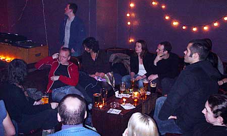 Back room crowd, OFFLINE club at the Dogstar, Brixton, Thursday 24th February 2005, urban75 club night, London