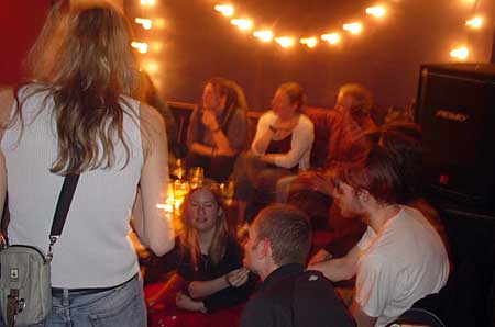 Back room scene OFFLINE club at the Dogstar, Brixton, Thursday 31st March 2005, urban75 club night, London.