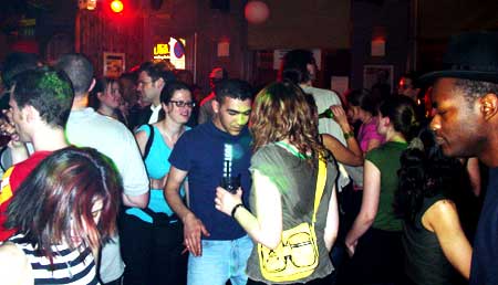 Back room crowd,  OFFLINE club at the Dogstar, Brixton, Thursday 26th May 2005, urban75 club night, London.