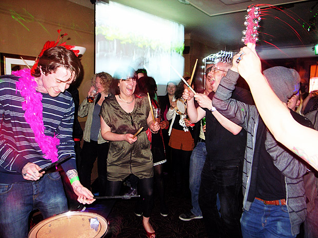 Fri 23rd March 2012: Punk Morris with 5 Sh*tty fingers playing live at the Brixton Offline Club, Prince Albert, 418 Coldharbour Lane, Brixton, London SW9