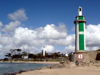 Benodet lighthouses, Bretagne (Brittany) France