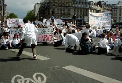 Street protest, Paris