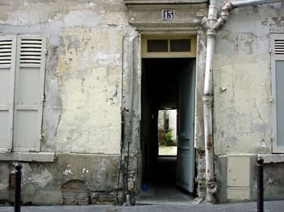 Door and broken pipe, Paris
