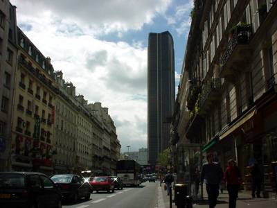 Skyscraper and clouds, Paris