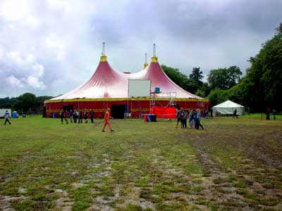 The Club tent, Big Chill music festival
