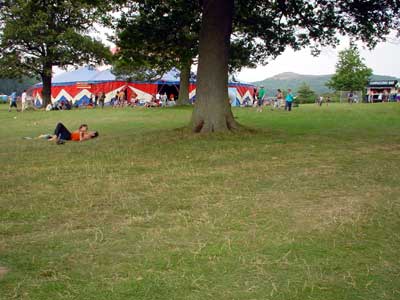 Media Mix tent, Big Chill festival, Eastnor Castle