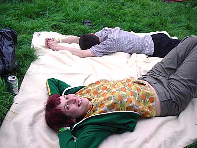 Relaxing, Big Chill festival, Eastnor Castle 2004, England UK