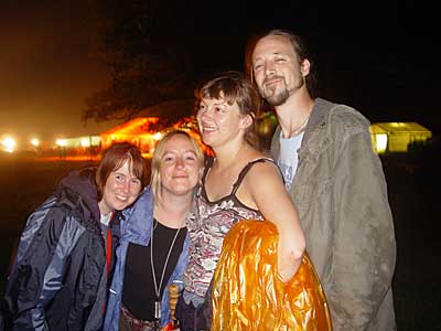 Night shot, Big Chill festival, Eastnor Castle 2004, England UK