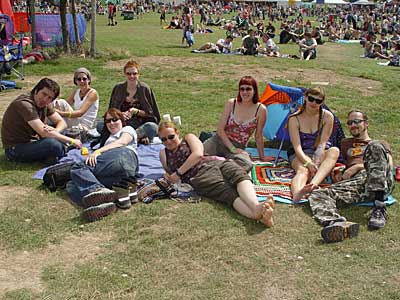 Chilling to Mach V, Big Chill festival, Eastnor Castle 2004, England UK