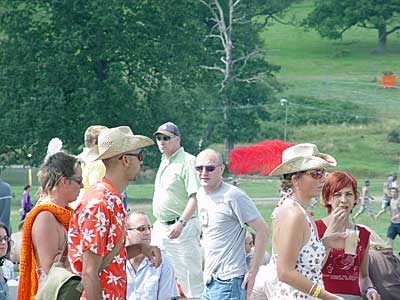Crowd view, Big Chill festival, Eastnor Castle 2004, England UK