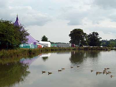 All the ducks are swimming in the water, Big Chill festival, Eastnor Castle 2004, England UK