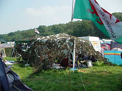 Camp urban, Big Chill festival, Eastnor Castle 2004, England UK