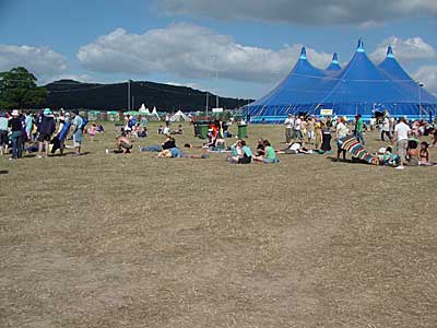 Sanctuary tent, Big Chill festival, Eastnor Castle, Ledbury, Herefordshire, England UK