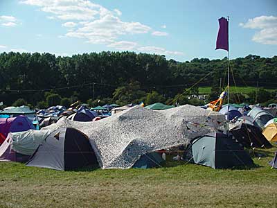 Tent complex, Big Chill festival, Eastnor Castle, Ledbury, Herefordshire, England UK