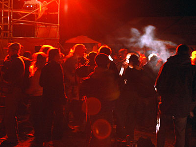 Fat Tuesday crowd, Big Chill festival, Eastnor Castle, Ledbury, Herefordshire, England UK