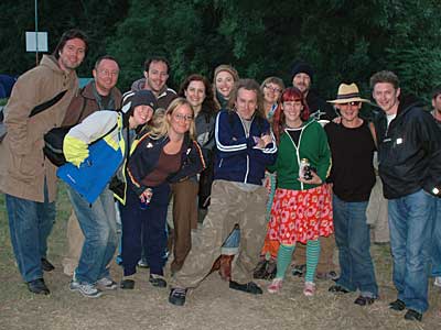 The crew!, Big Chill festival, Eastnor Castle, Ledbury, Herefordshire, England UK