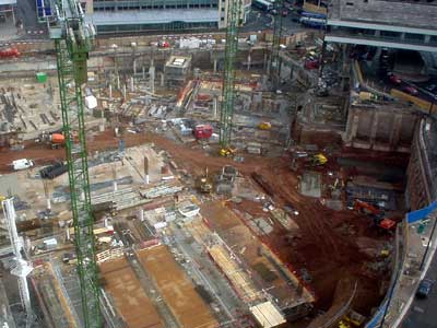 Bullring under construction, June 2001