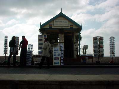 Postcard shop, beach front