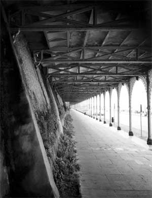 Iron columns on the promenade, Brighton