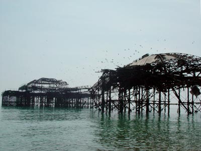 Destroyed West Pier, May 2003
