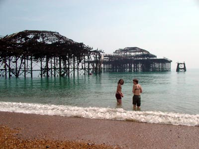 Destroyed West Pier, May 2003