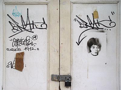 Gary Glitter graffiti, Brighton, East Sussex