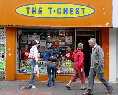 Street scene, The T Chest, 13 Gardner Street, Brighton, East Sussex