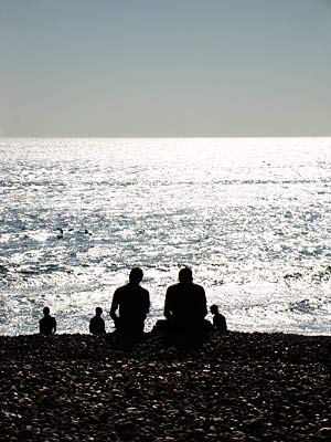 Beach scene, Brighton, East Sussex