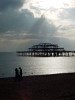 West Pier and stormclouds, Brighton
