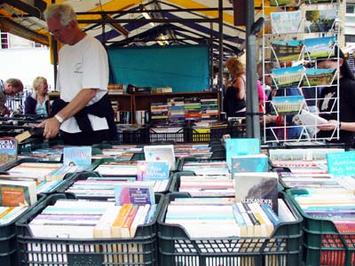 Second hand books, Cambridge Market, Cambridge, England