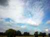 Blue sky over Cambidgeshire