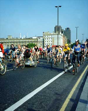 Crossing Waterloo Bridge, Critical Mass 1996