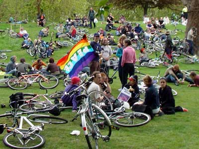 Mayday Critical Mass, St James's Park, London 1st May 2003