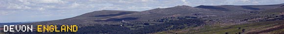 Dartmoor walk across South Hessary Tor, Sheeps Tor, Burrator Reservoir, Walkhampton Common and Princetown, Devon, England, UK