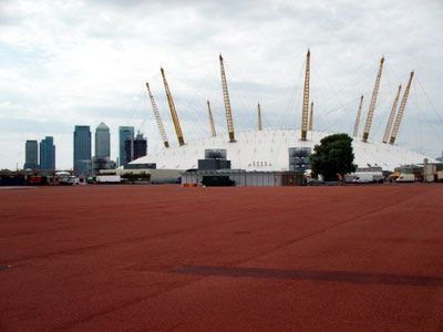 Millennium Dome and Canary Wharf, Millennium Dome, 19th July 2003 Greenwich, London
