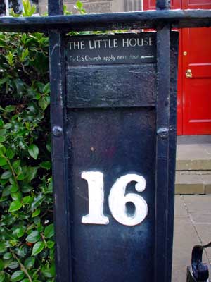 House number, Inverleith Terrace, New Town, Edinburgh