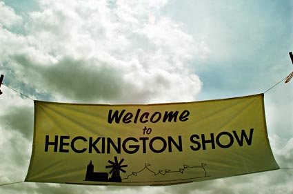 Heckington Agricultural Show with horses, camels, donkeys and marching bands, Lincolnshire, England
