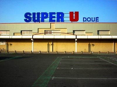 Super-U Doue supermarket, Brittany, France